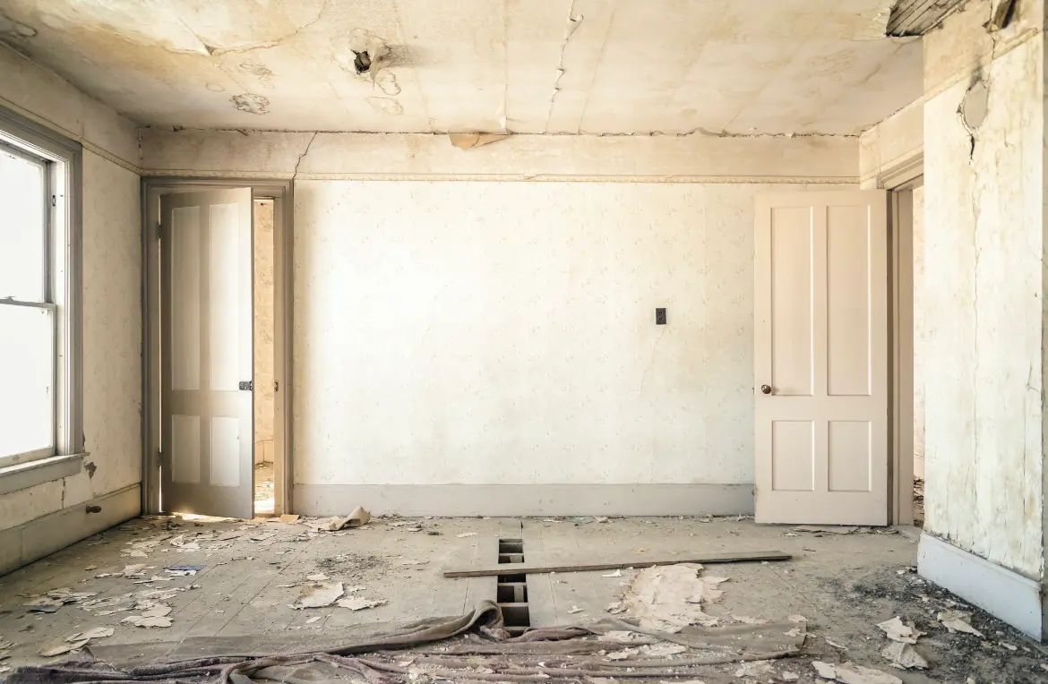 Waste disposal crew managing a cleanout project in Garden Grove